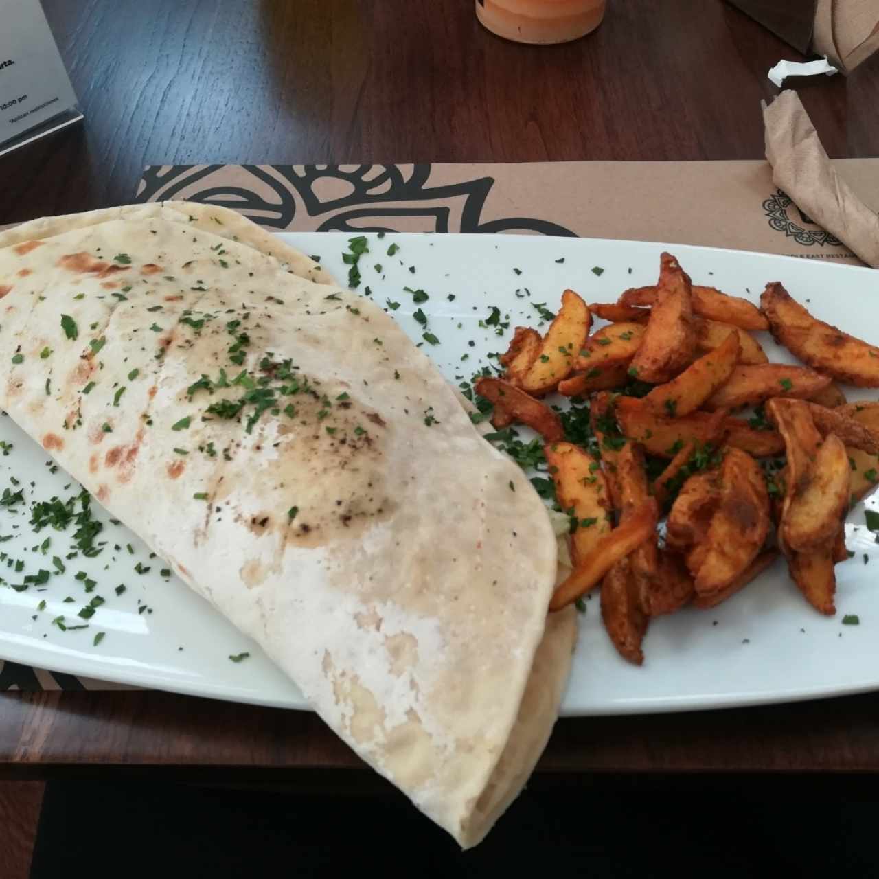 Lunch Menu - Hummus Burger