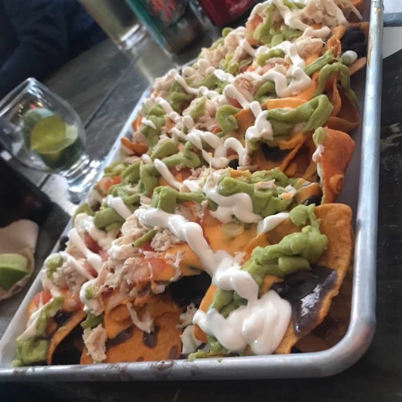 Nachos con pollo