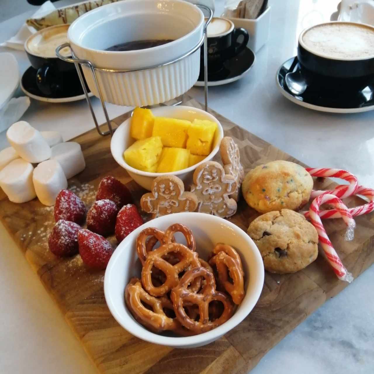 Fondue navideño