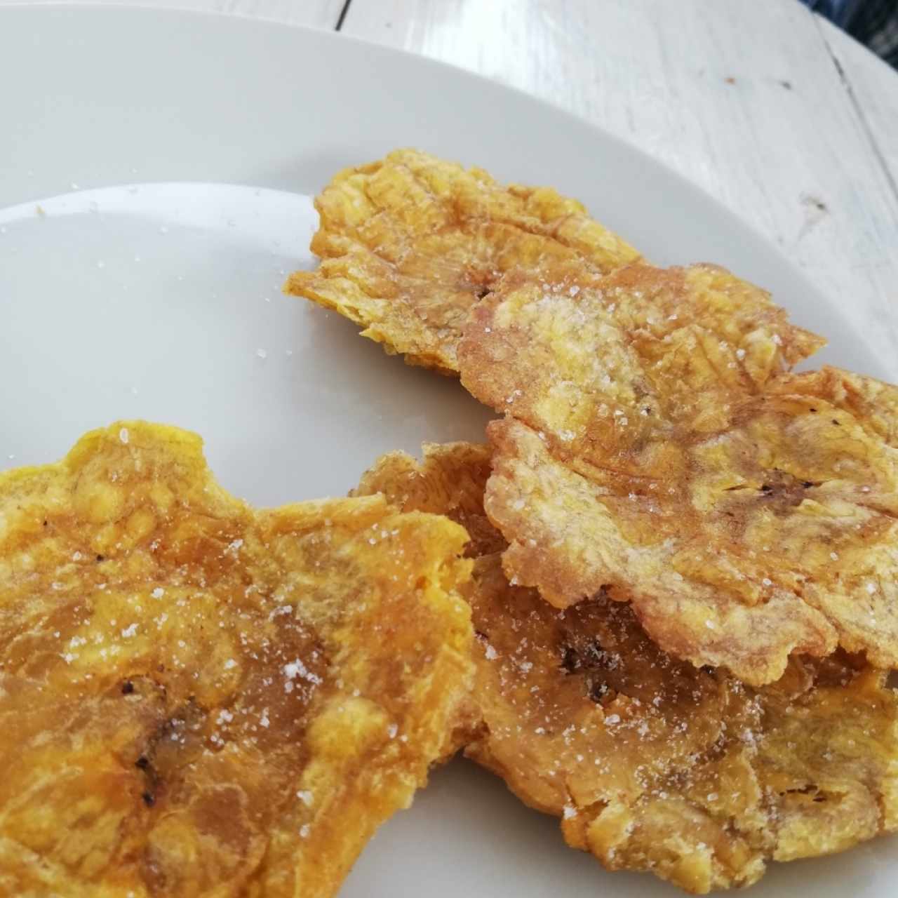tostones cortesía de la casa