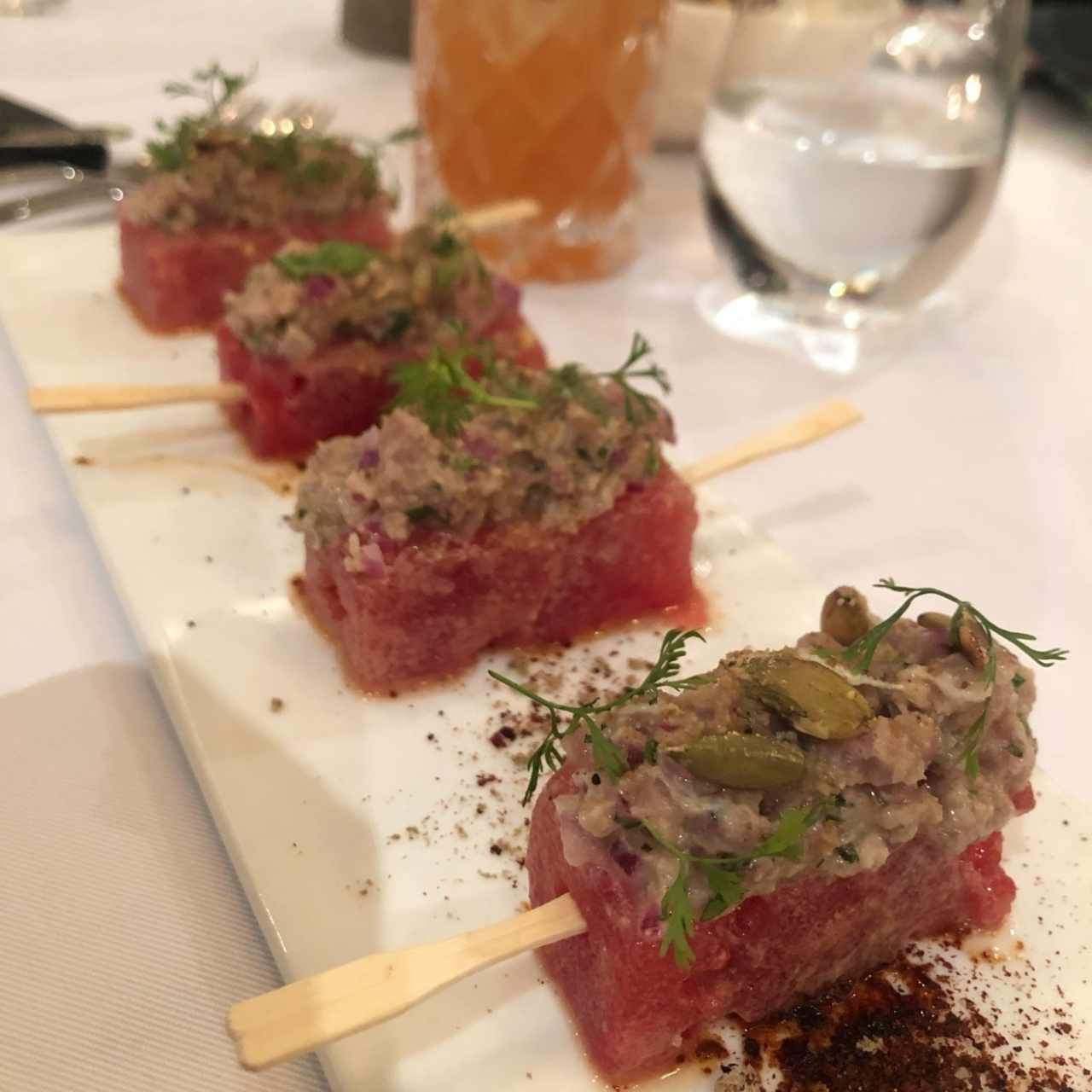atun con sandia
