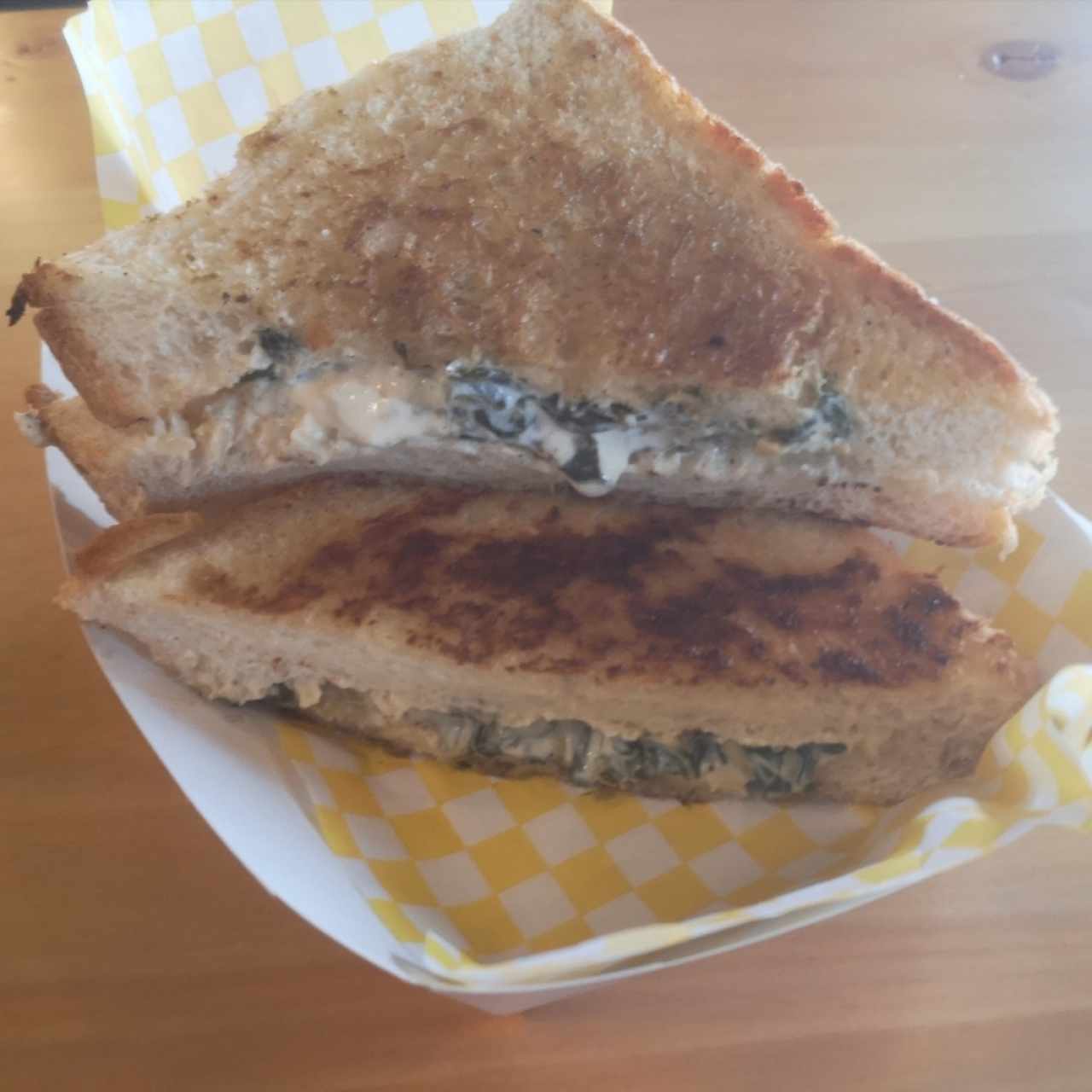 Espinaca alcachofa con blue cheese