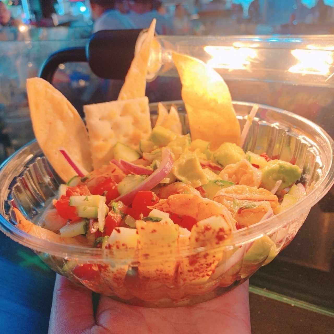 Ceviche Mexicano de camarón.
