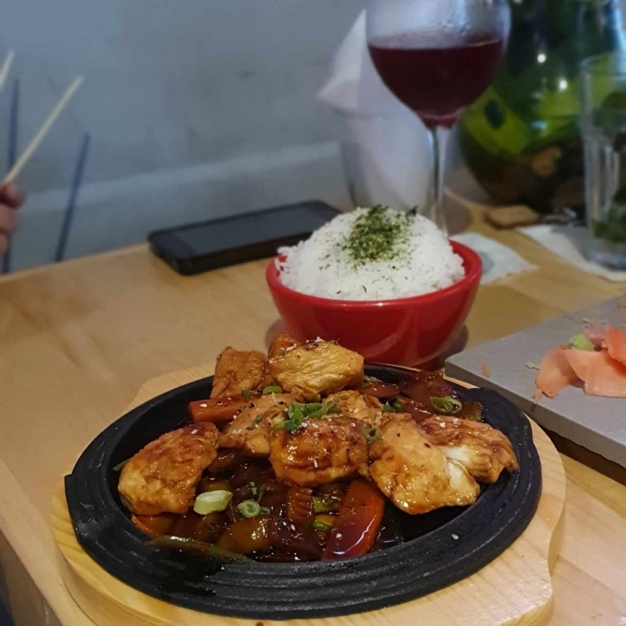 pollo teriyaki