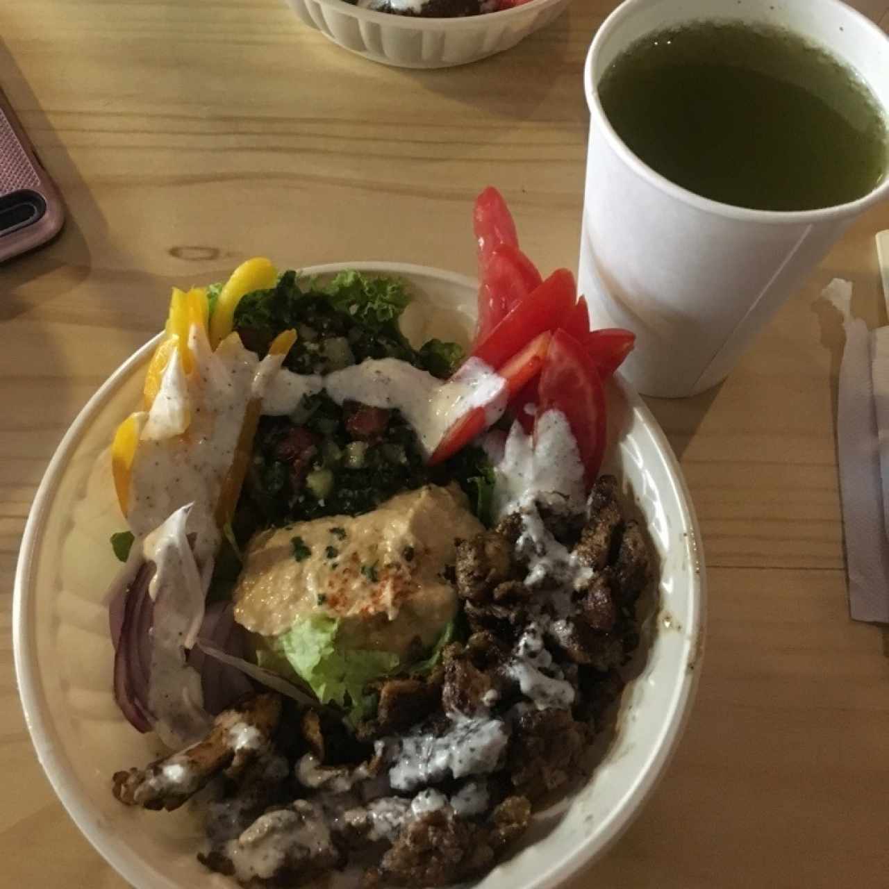 bowl de Shawarma de Pollo