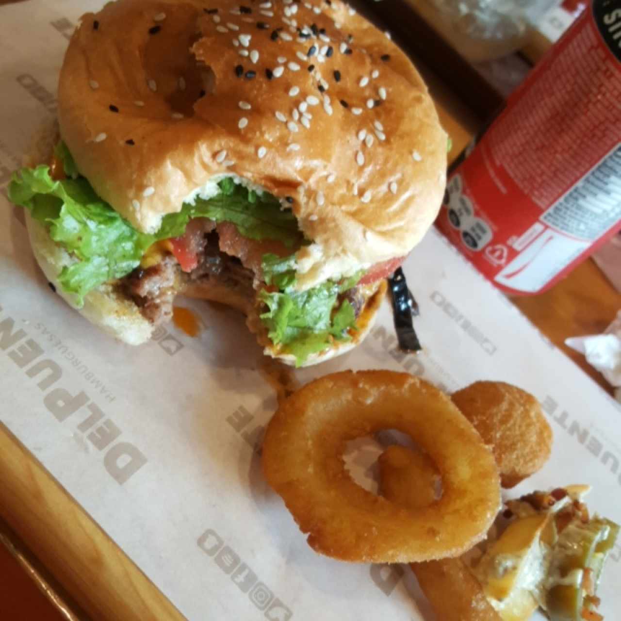 Del Puente con Papas + Bebida
