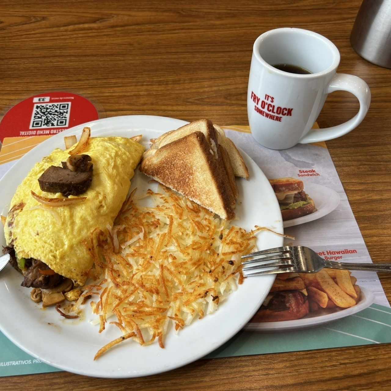 Philly Cheesesteak Omelette