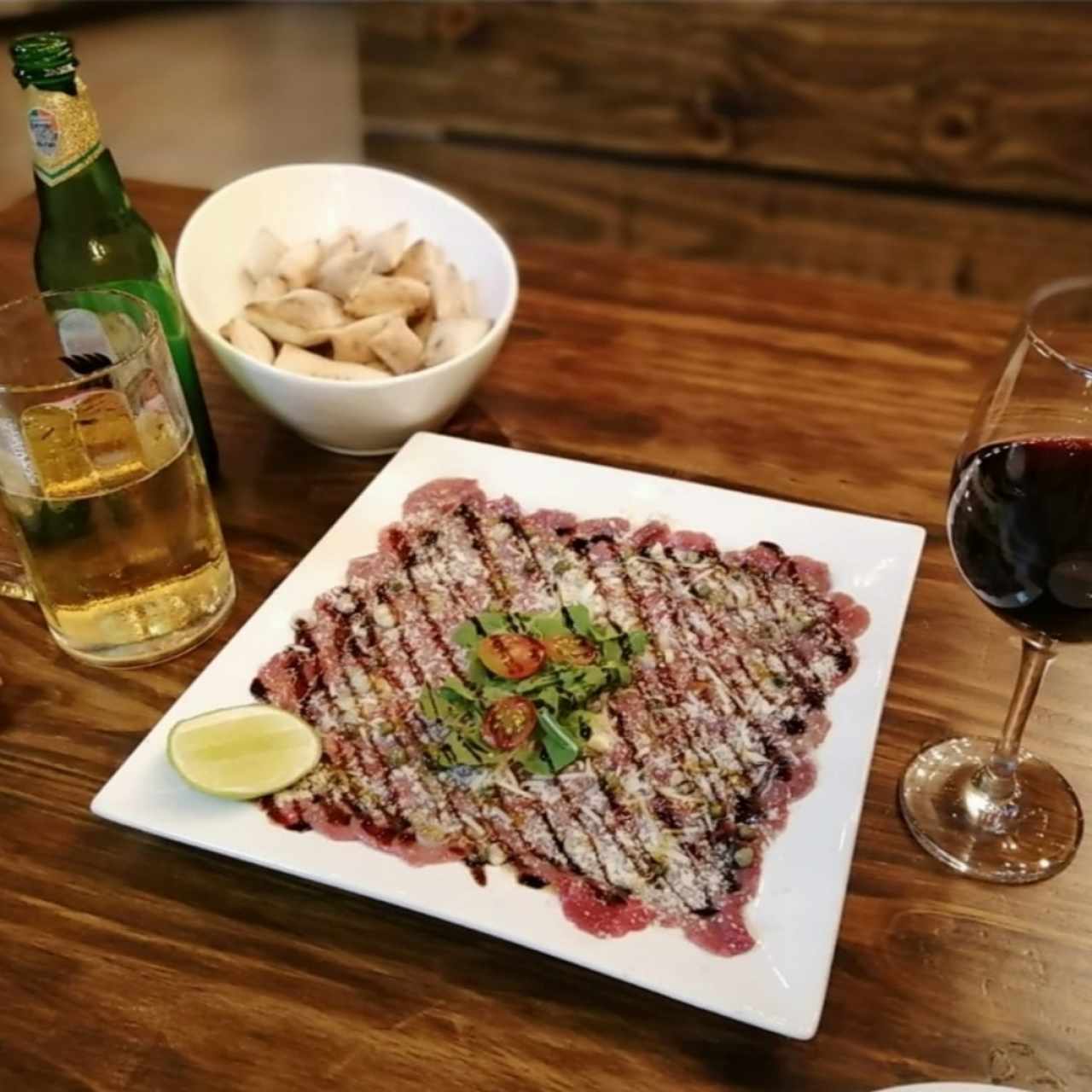carpaccio de lomito (entrada) 