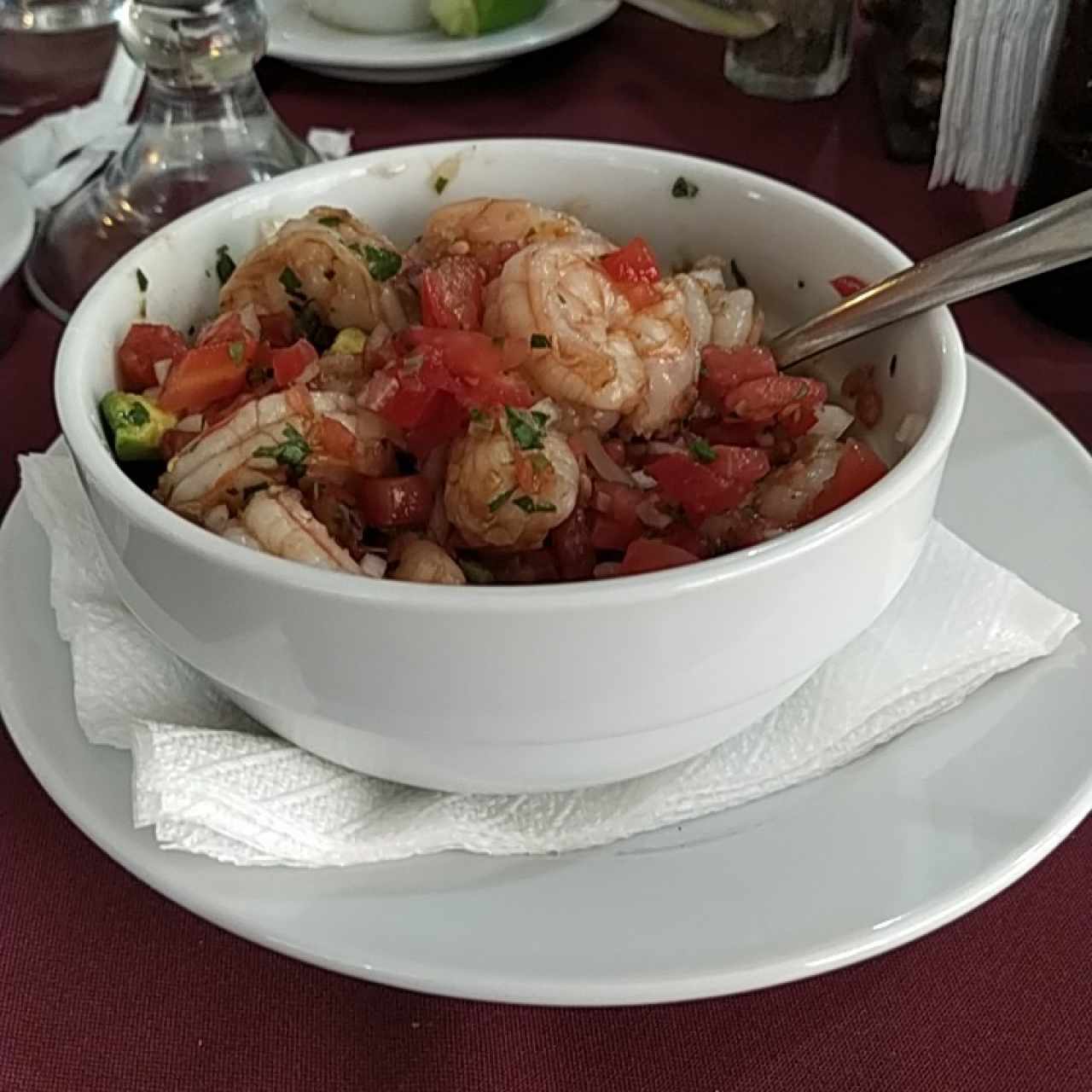 ceviche de camarón 