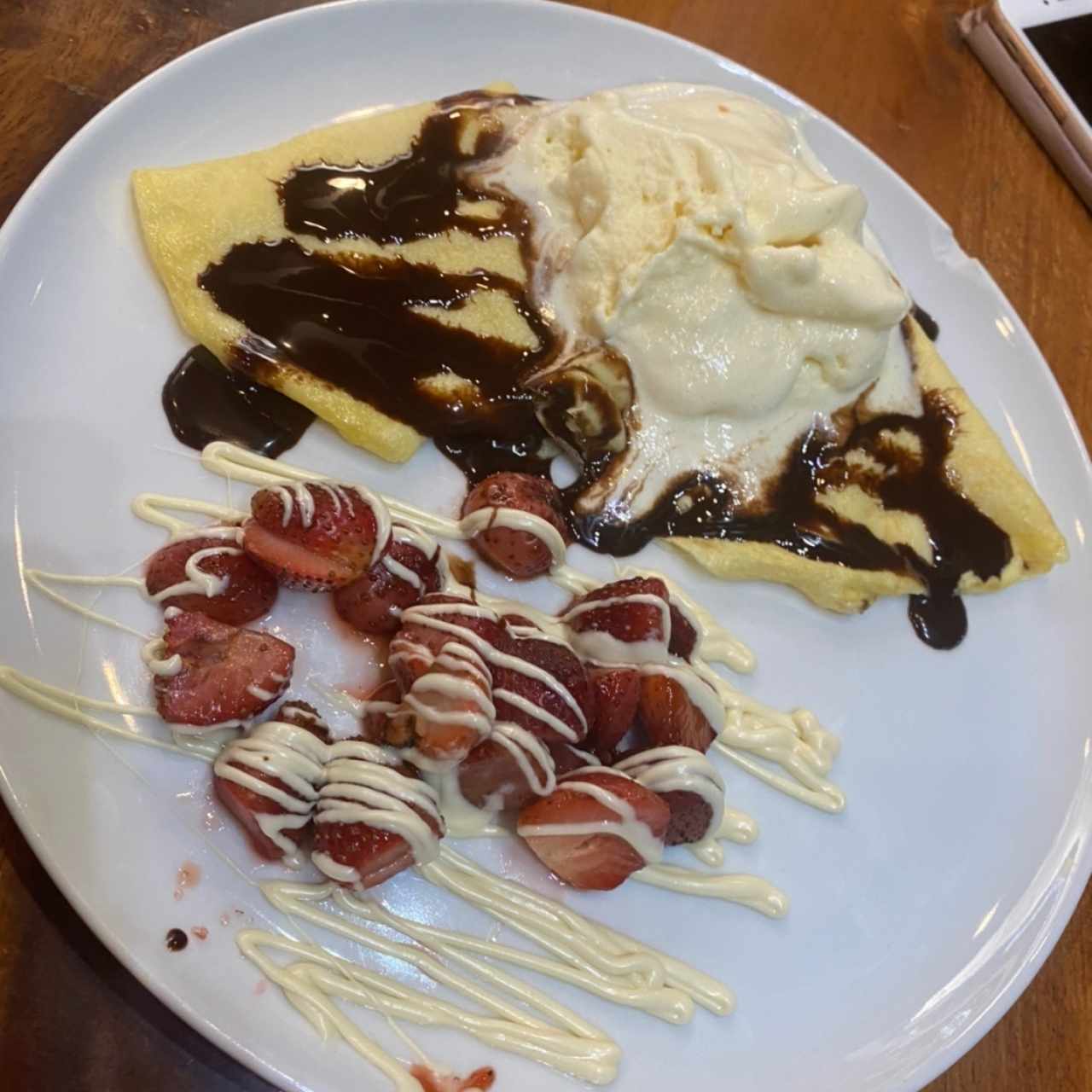 Crepa fresa nutella