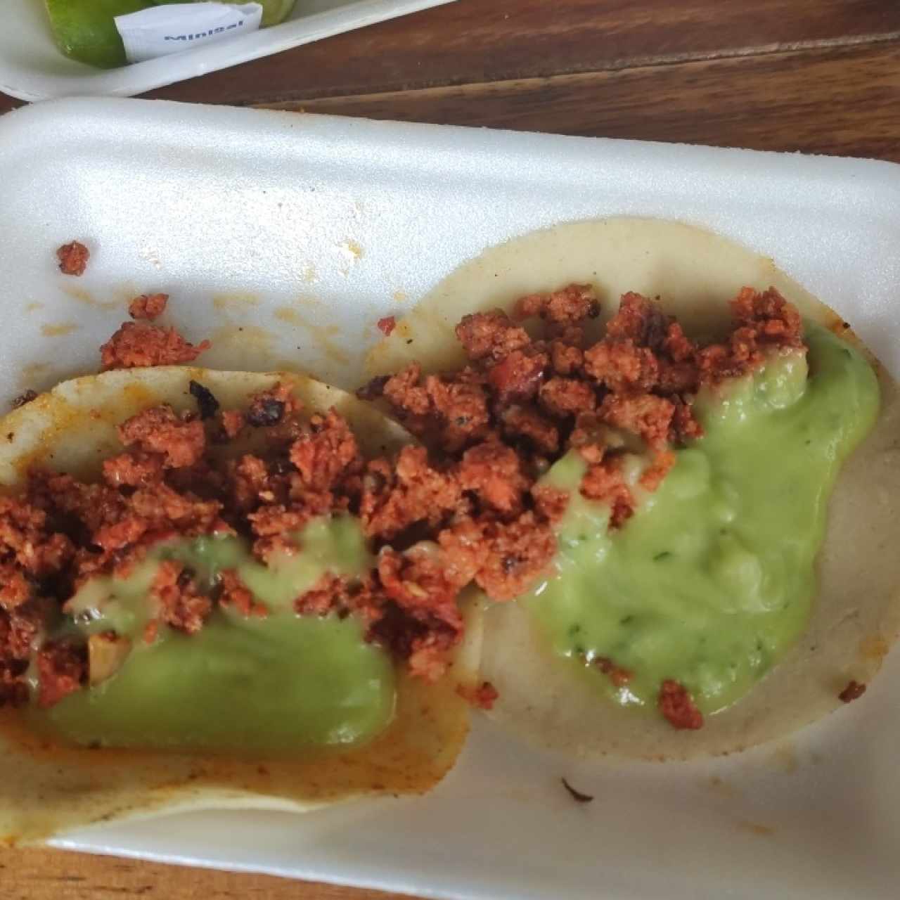 tacos de chorizo