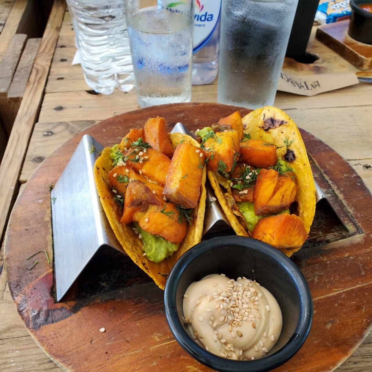 Tacos de salmón