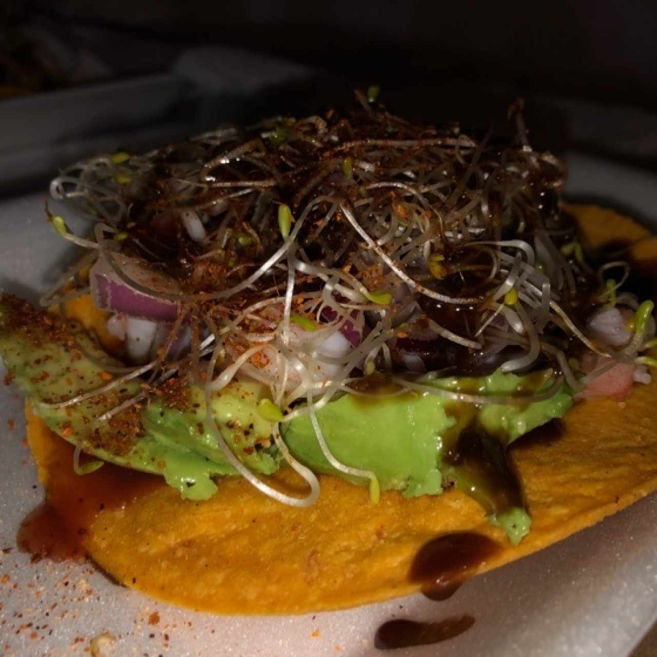 Tostadas de camarón