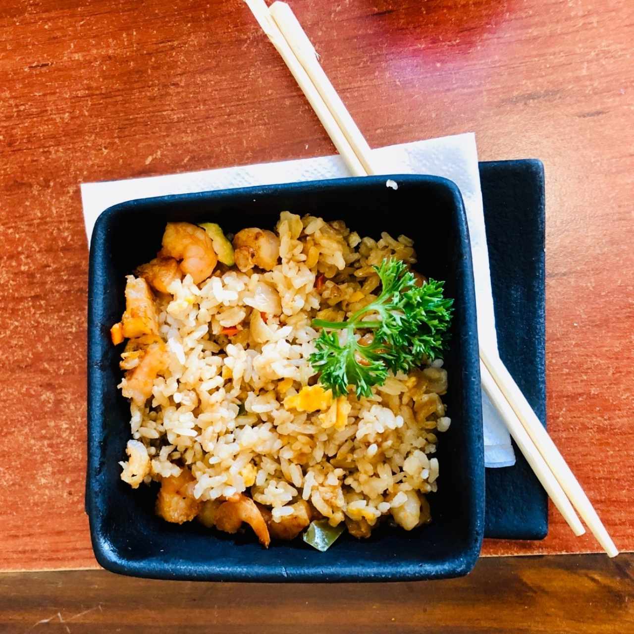 yakimeshi de camarón