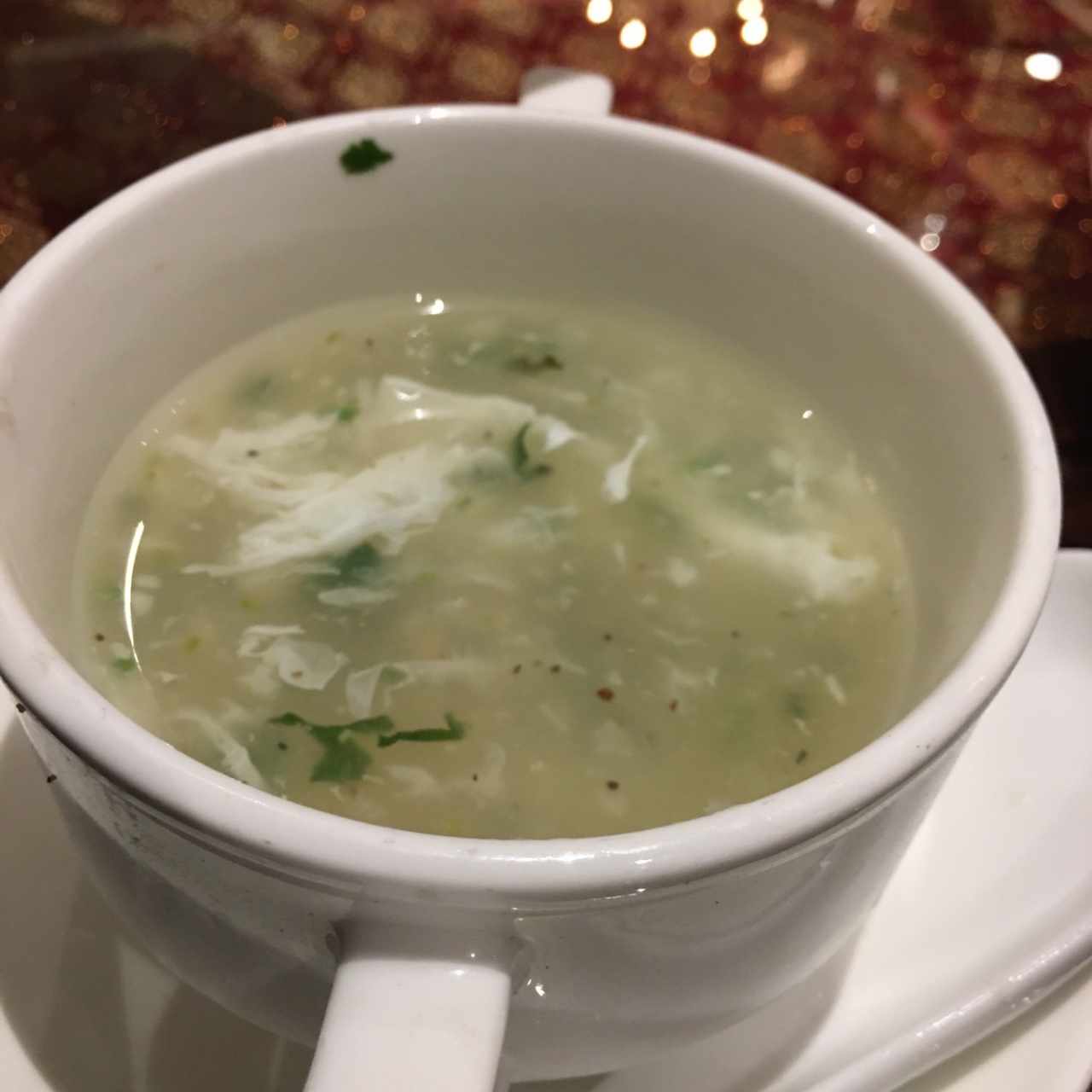 sopa de pollo