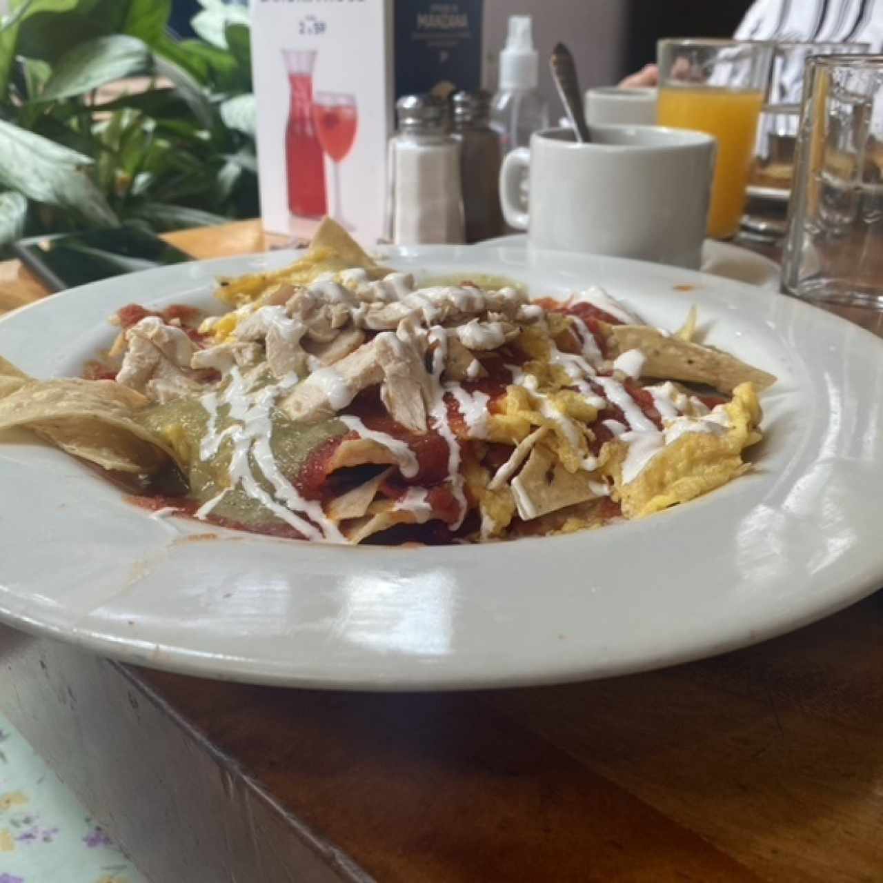Chilaquiles de pollo