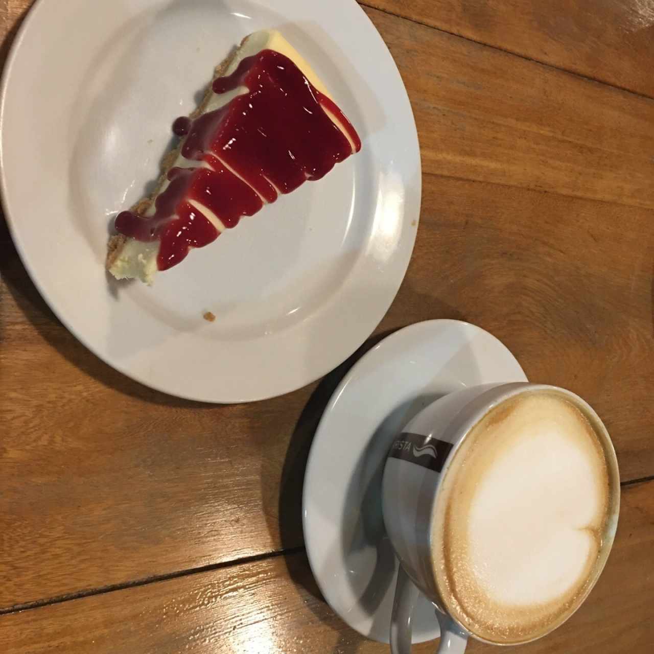 Capuchino con cheescake