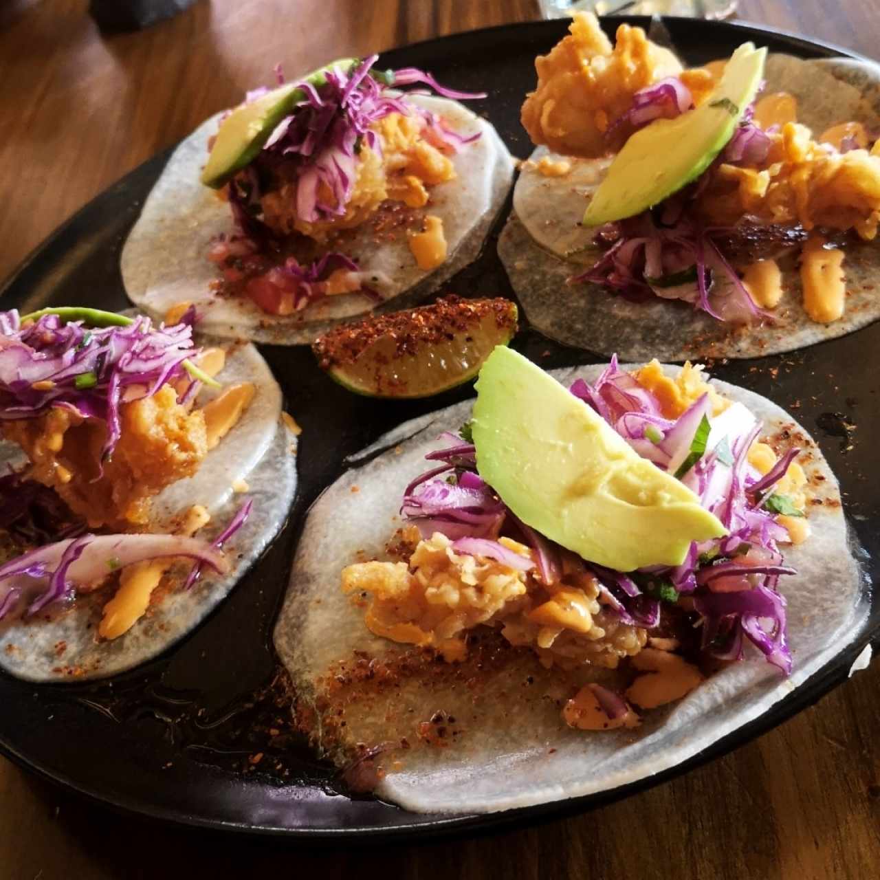 Tacos falsos de camarón (4 unidades)