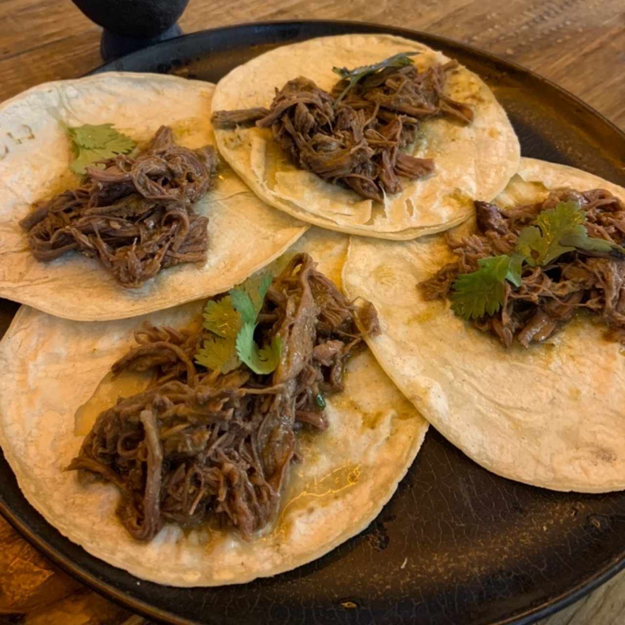 Tacos de short rib (4 unidades)