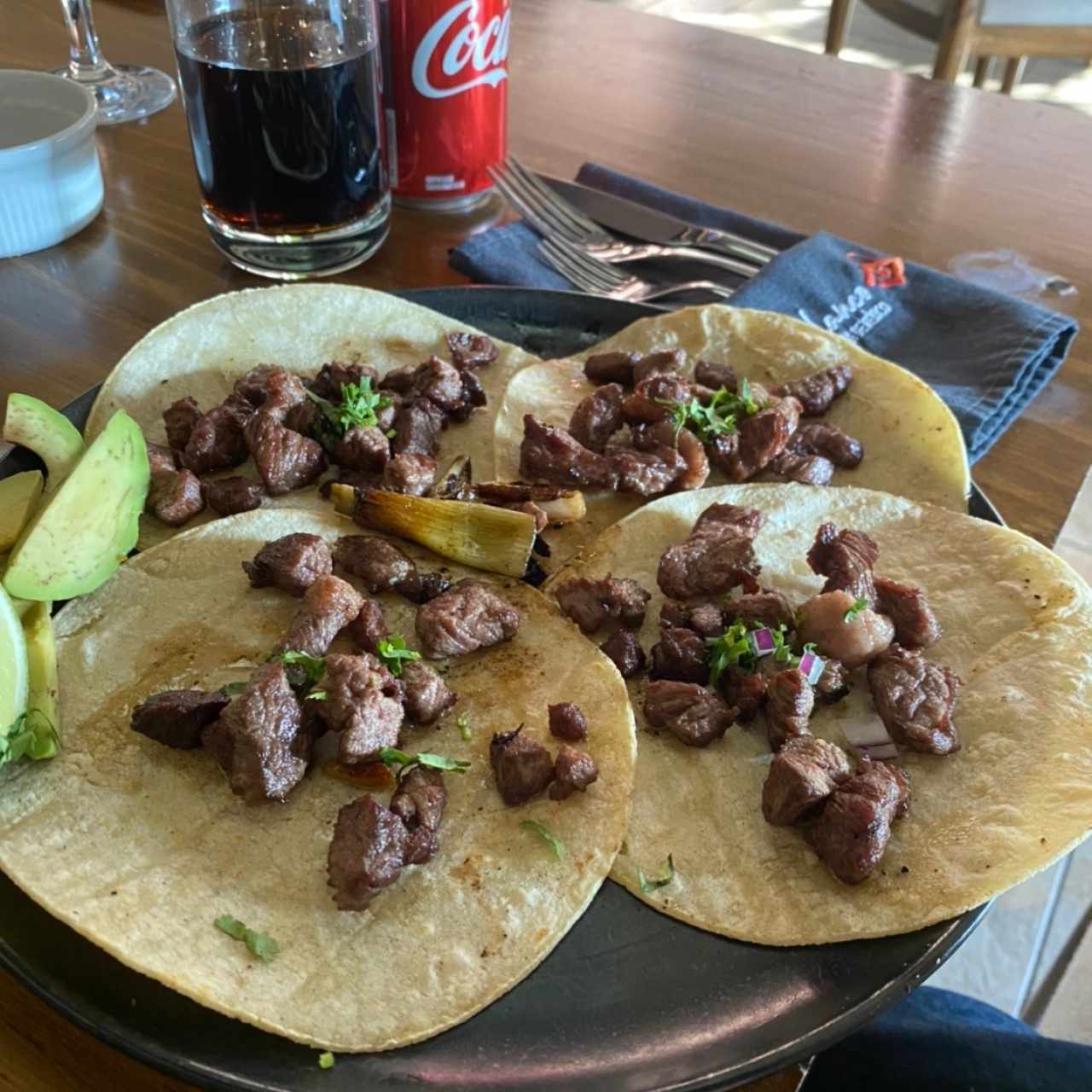 Tacos de arrachera (4 unidades)