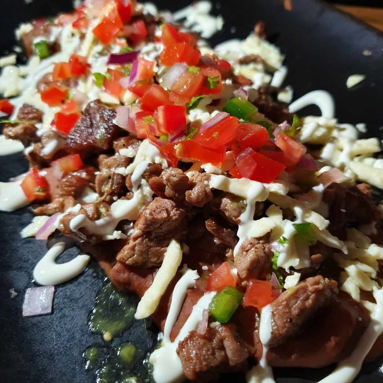 Huaraches de filete de res
