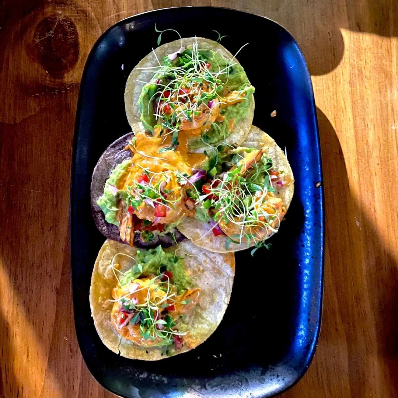 Tacos falsos de camarón (4 unidades)