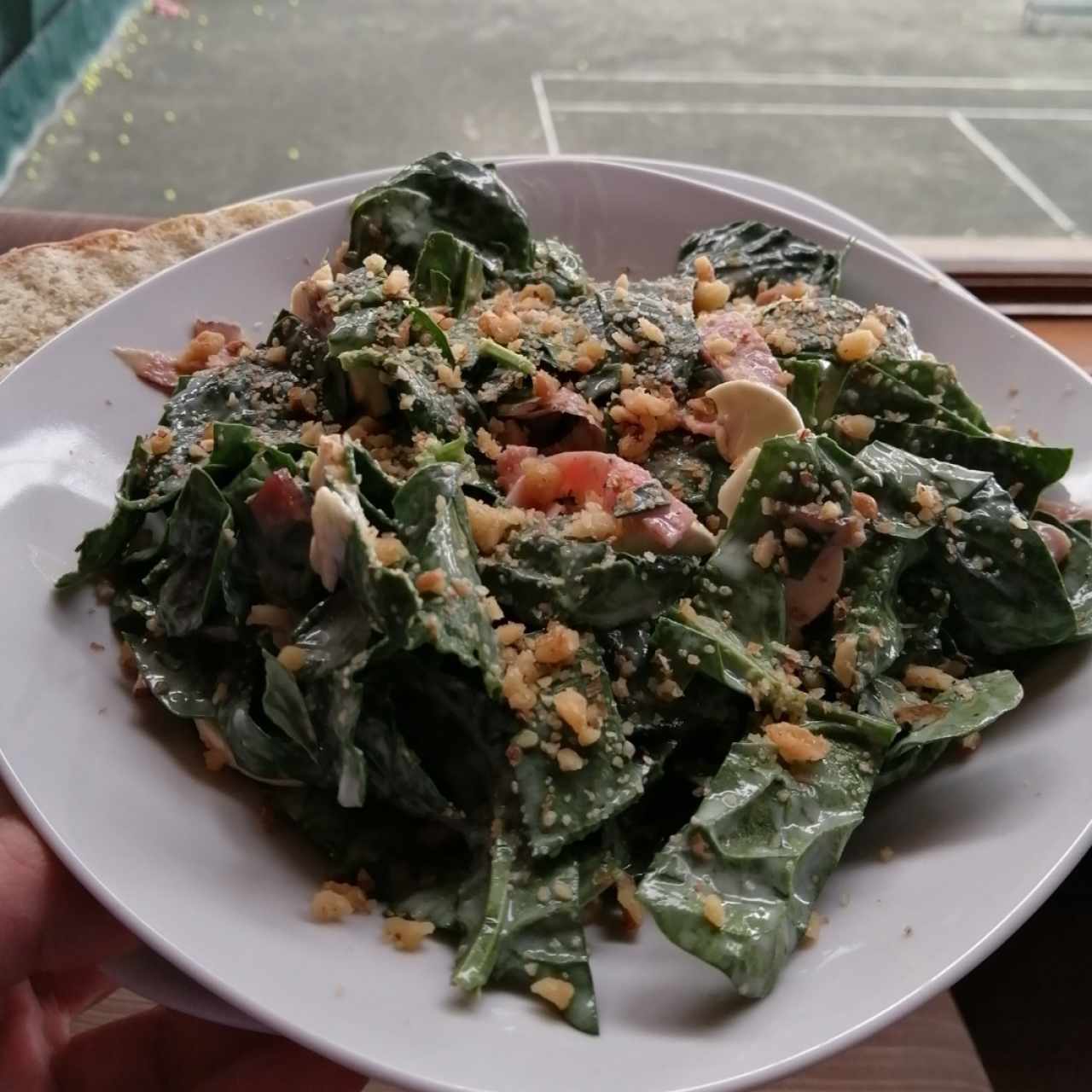 Sopas & Ensaladas - Espinaca y hongos
