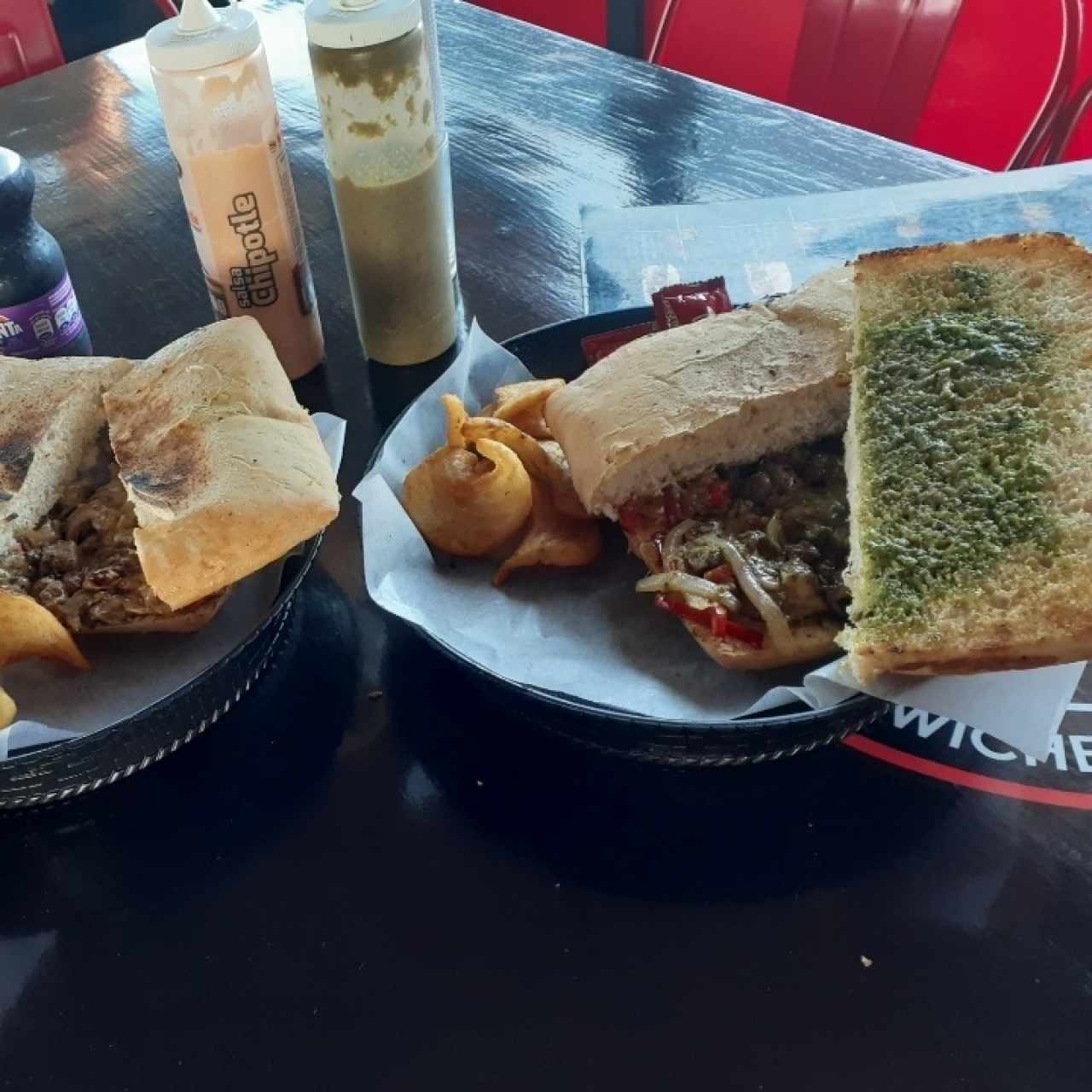 sándwich chimichurri