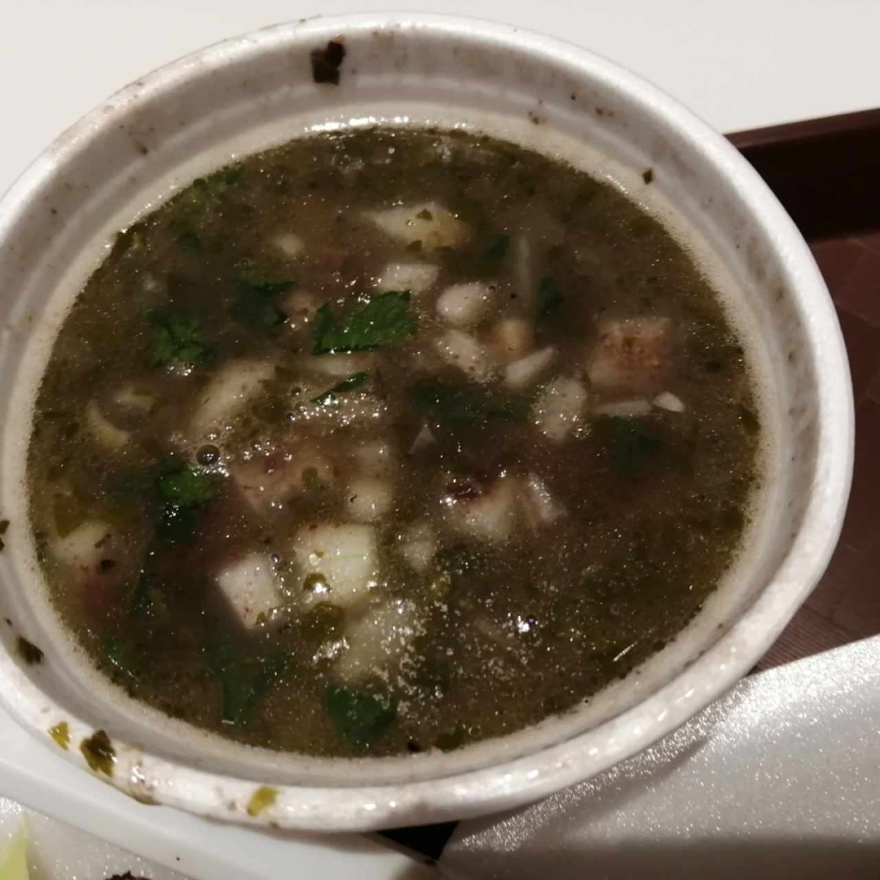 sopa de frijol
