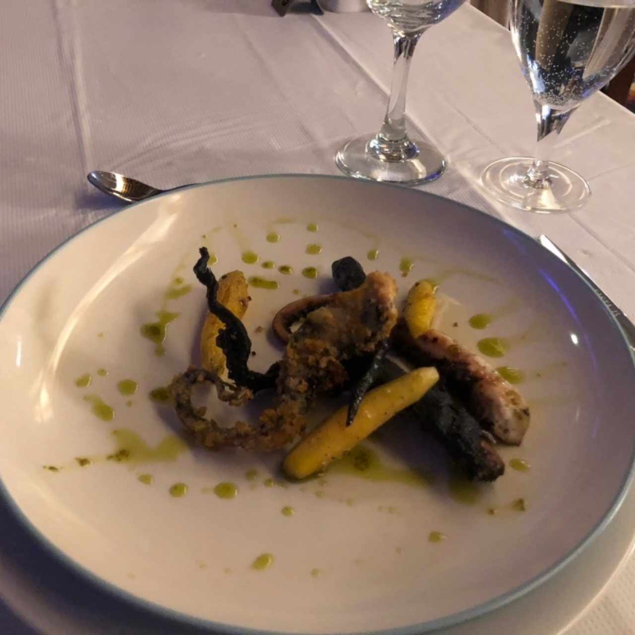 Pulpo en 3 texturas