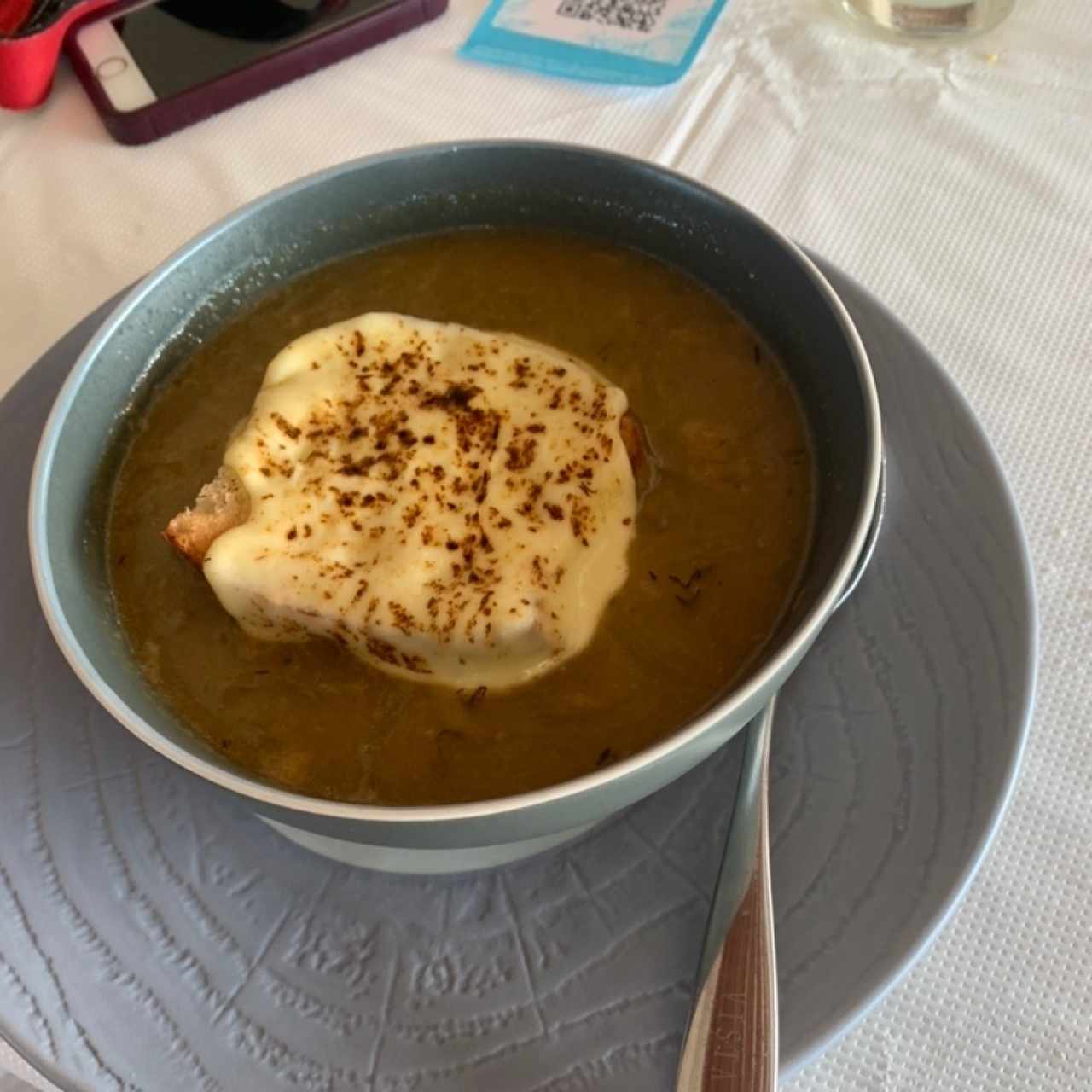 Sopa de cebolla. 