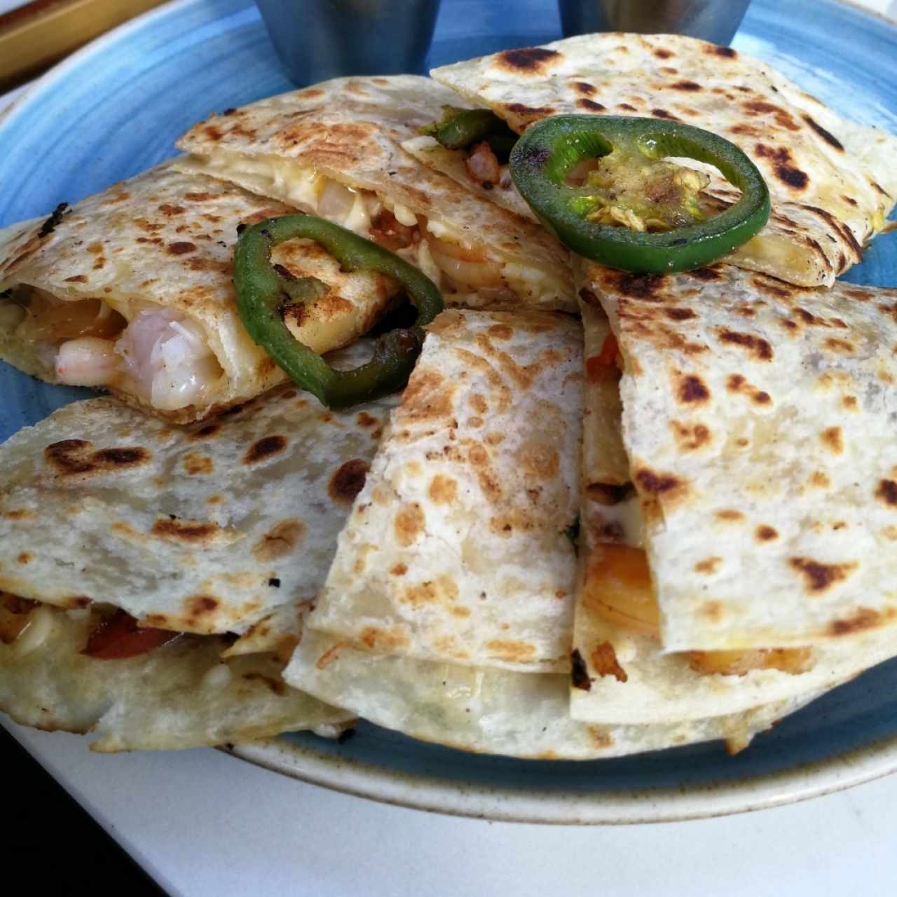 quesadilla de camarón
