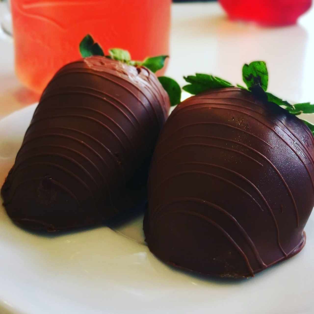 Fresas cubiertas con chocolate