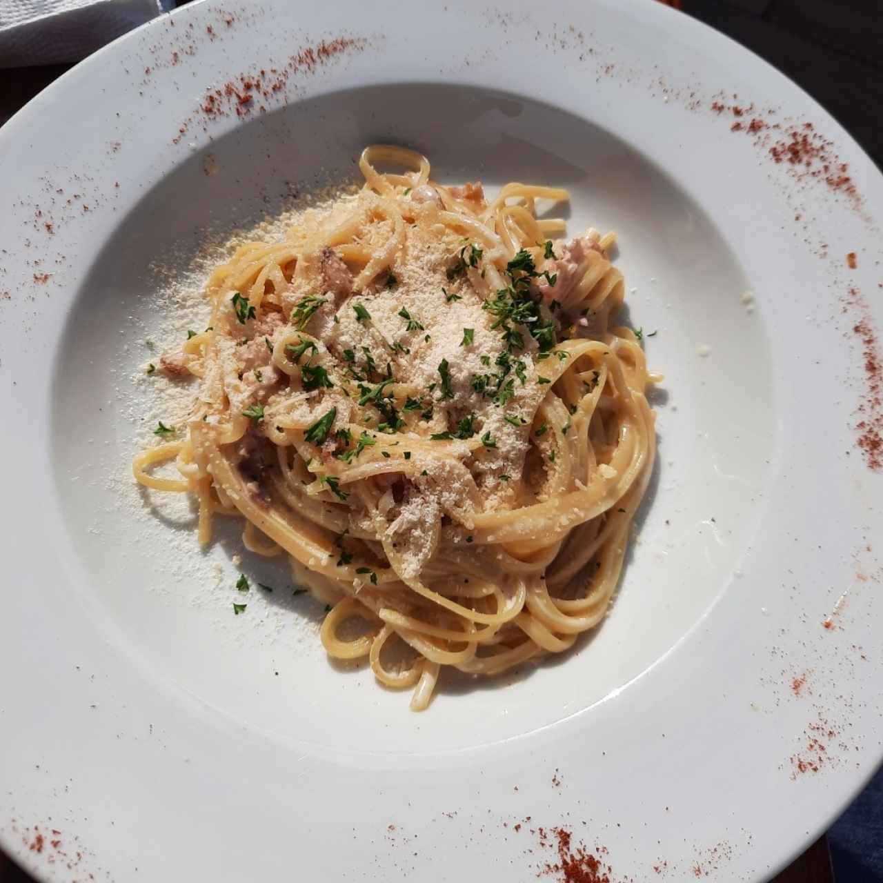 fideos a la carbonara