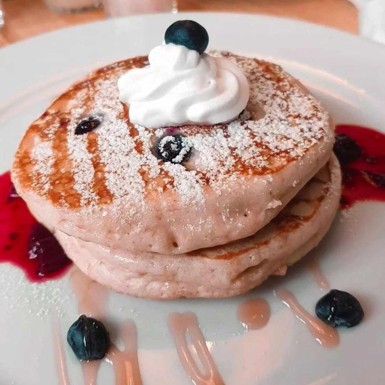 Panqueques de Avena y blueberries