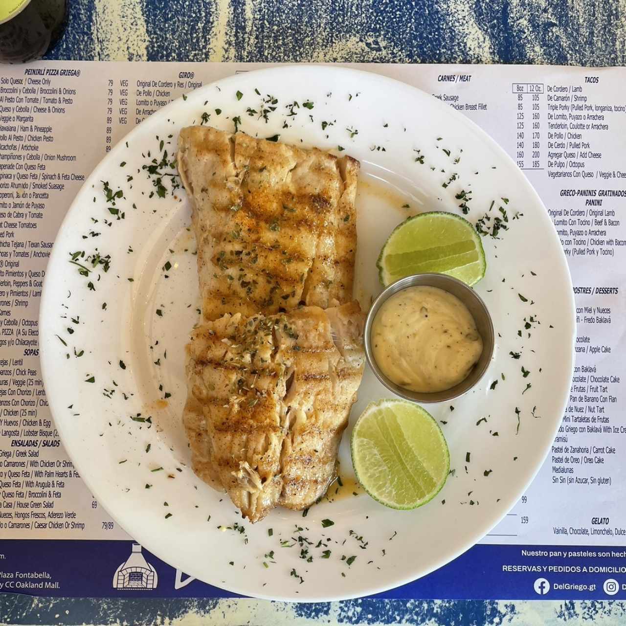 Robalo a la Parrilla 