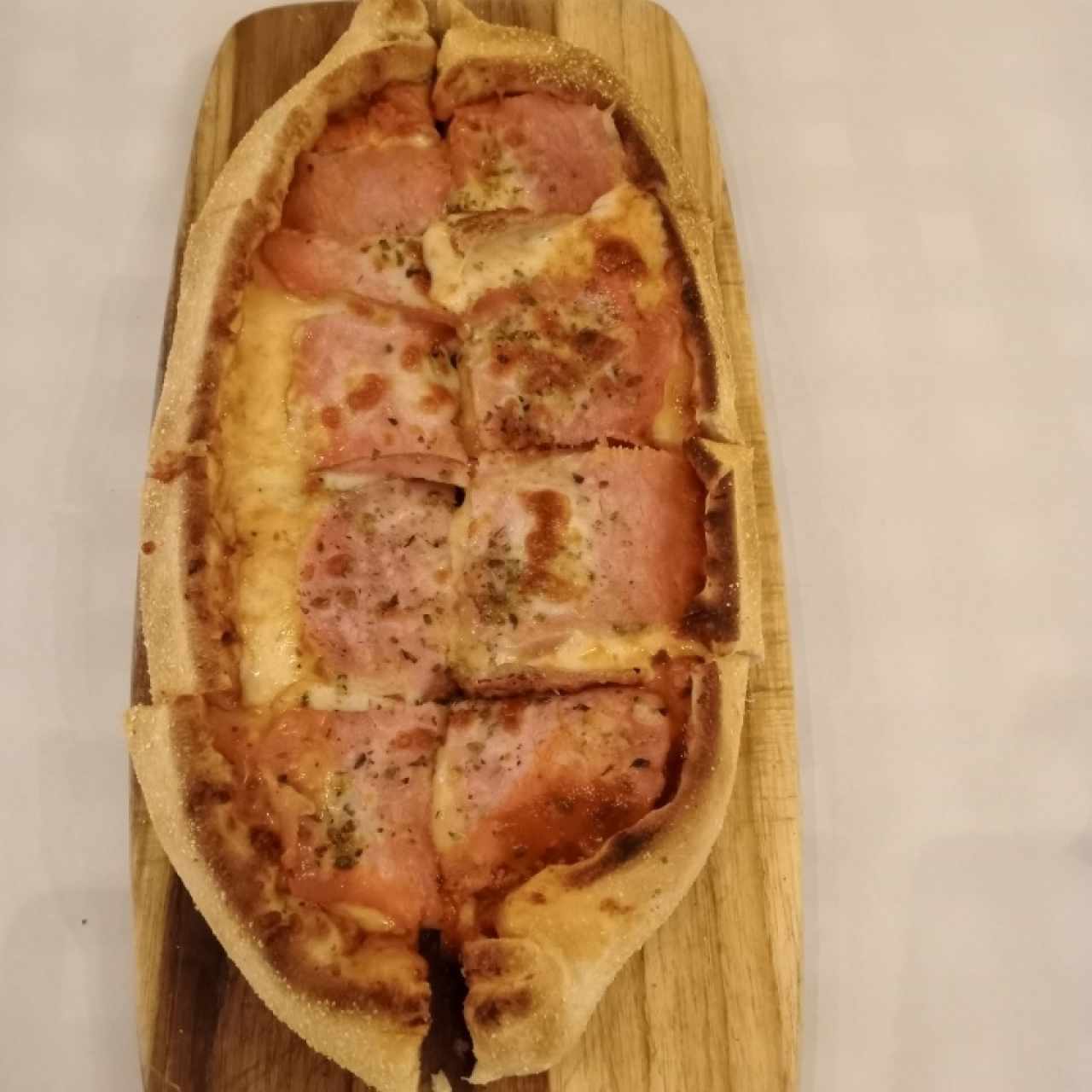 Media pizza jamón y queso