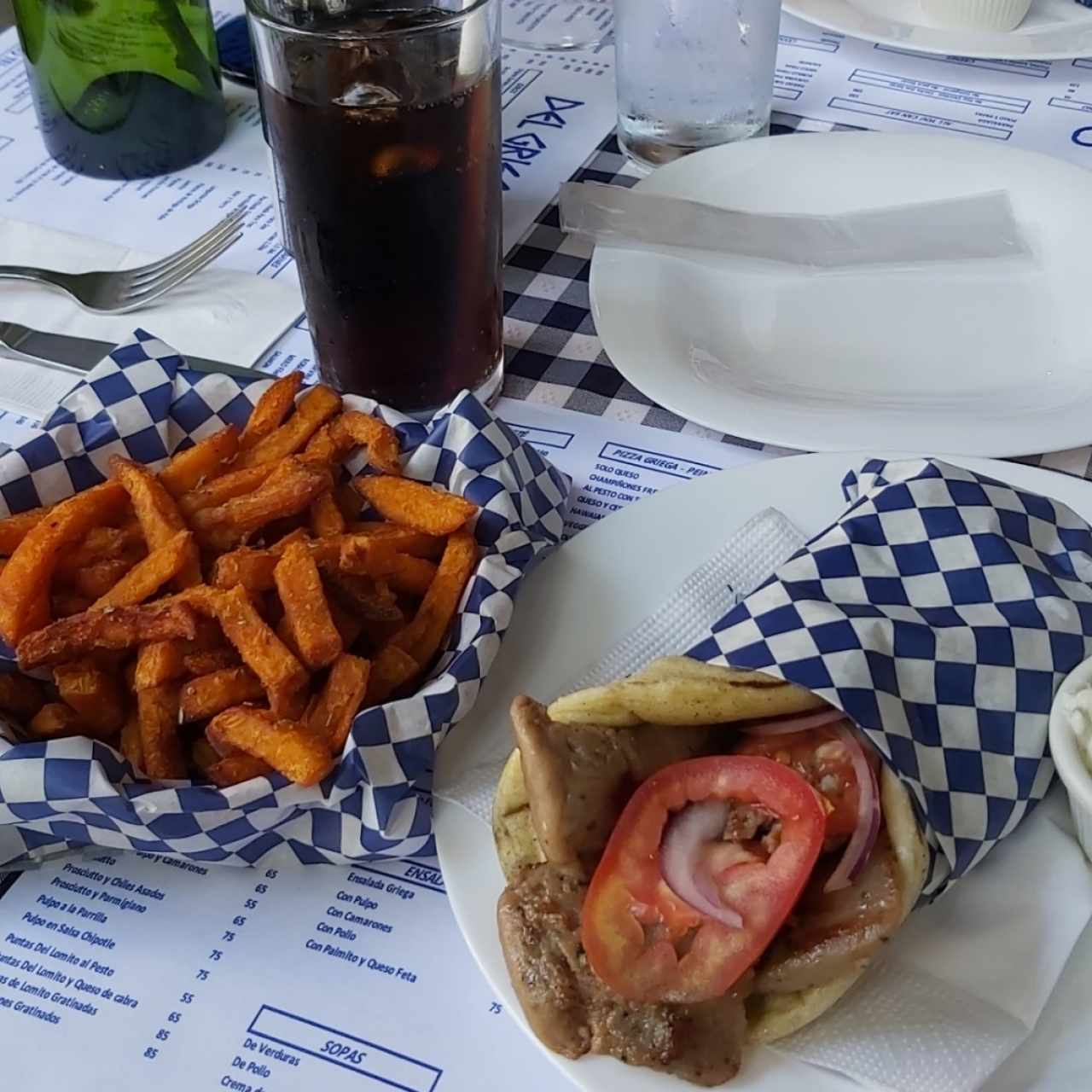 Gyros de cordero y res