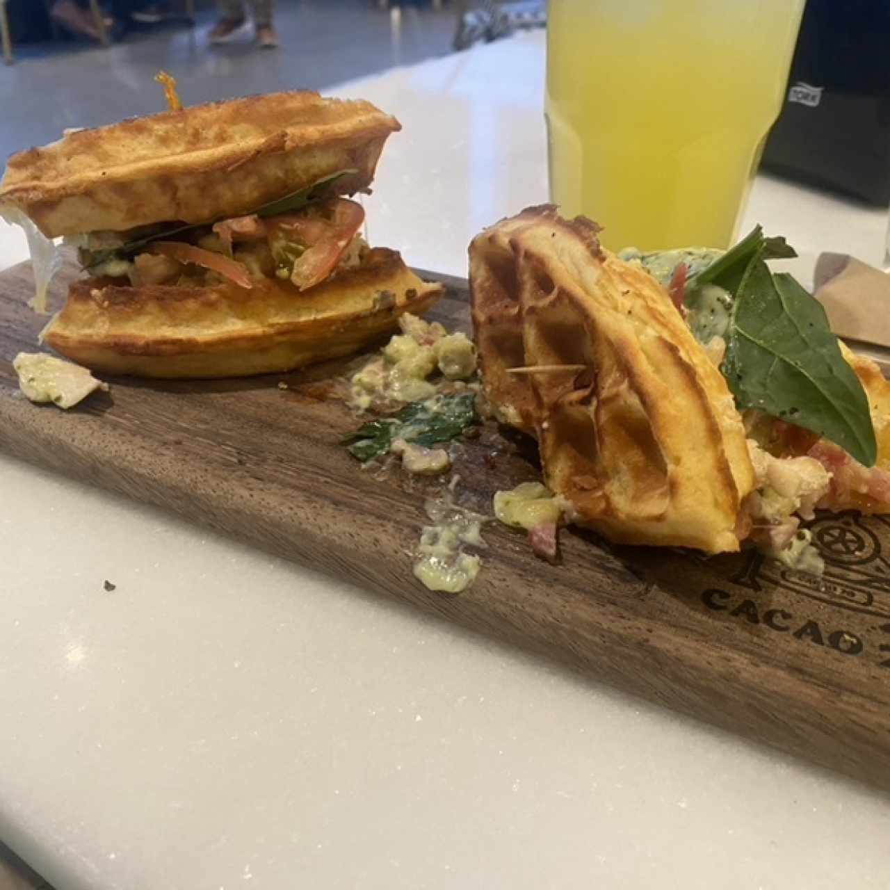 Waffle sanwich 