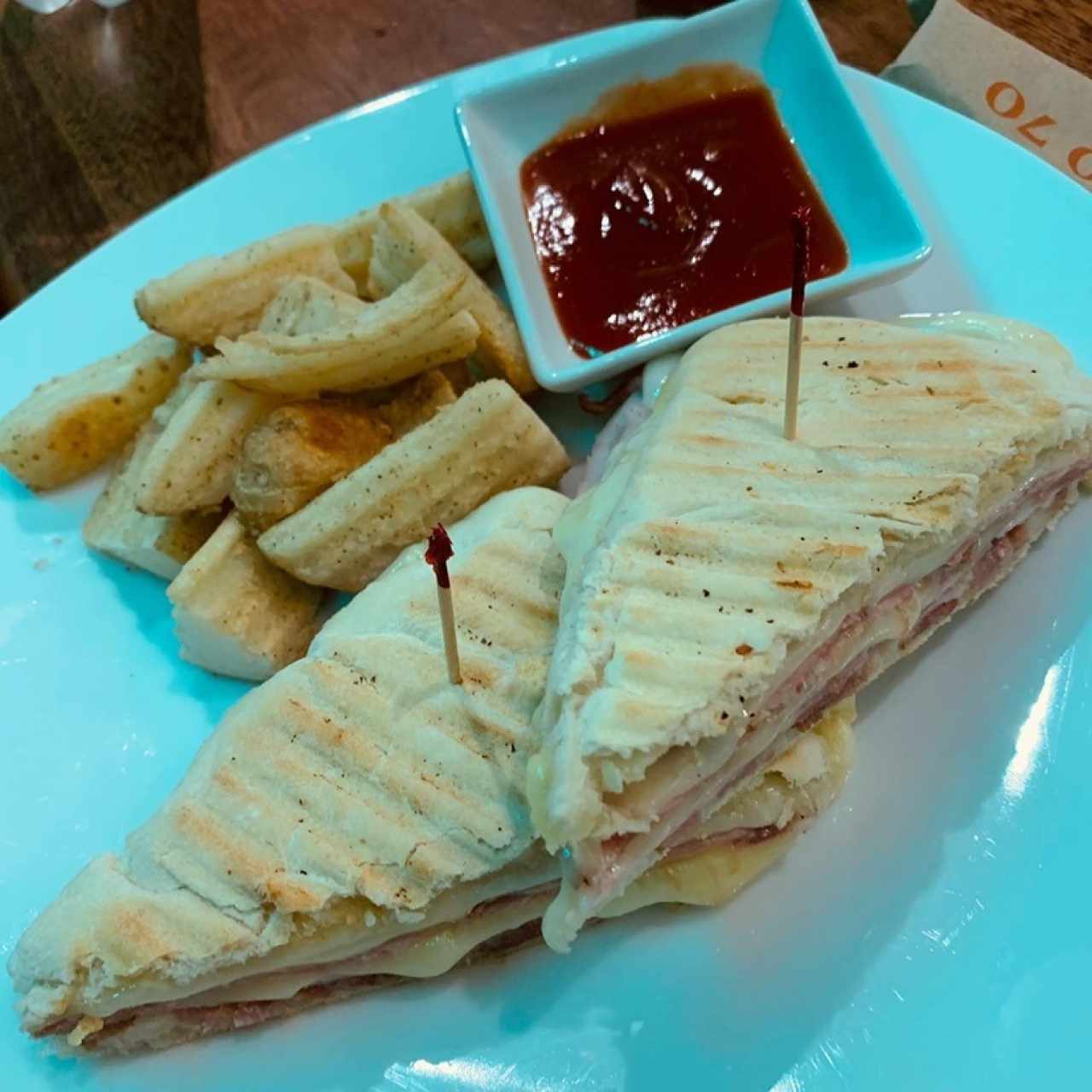 double ham and cheese panini 
