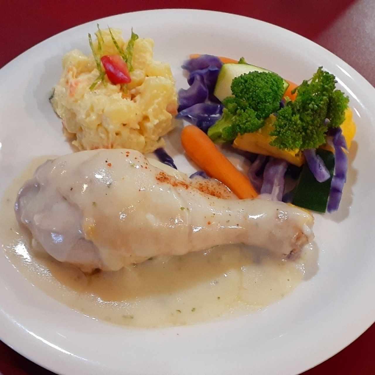 Pollo a la crema
