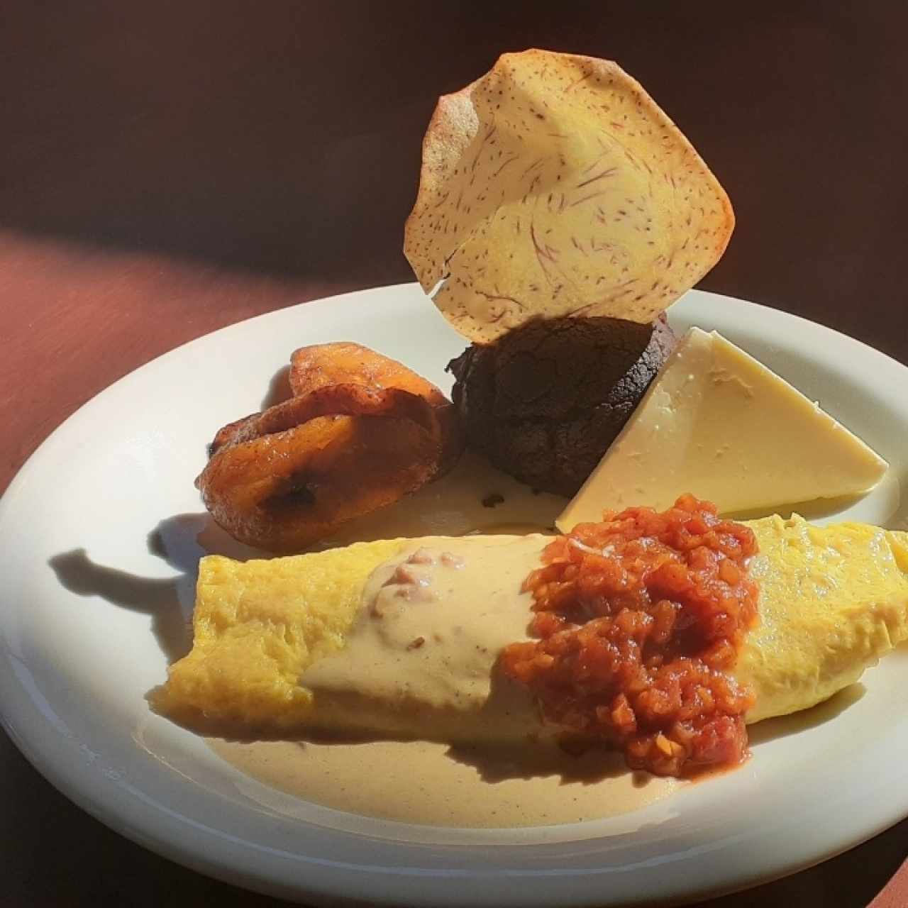 Omelette con Jamon y Queso