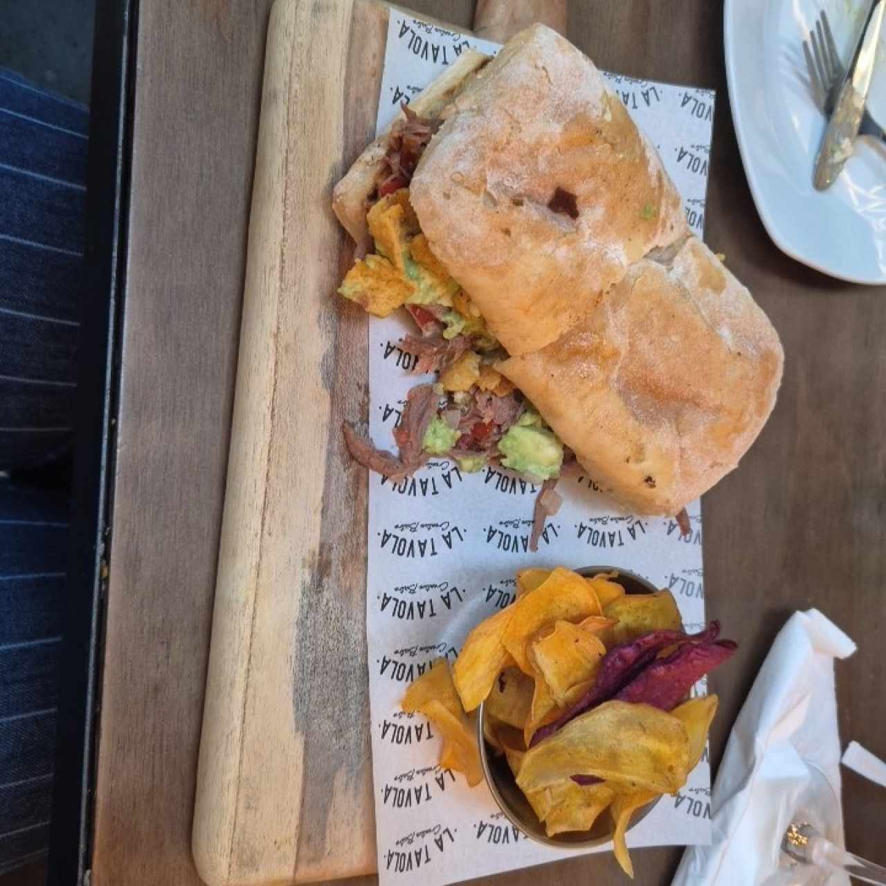 Sandwich hilachas a la tortrix