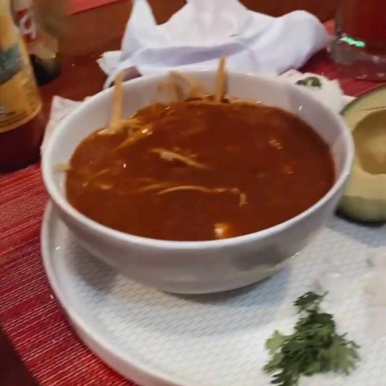 Sopa de tortilla 