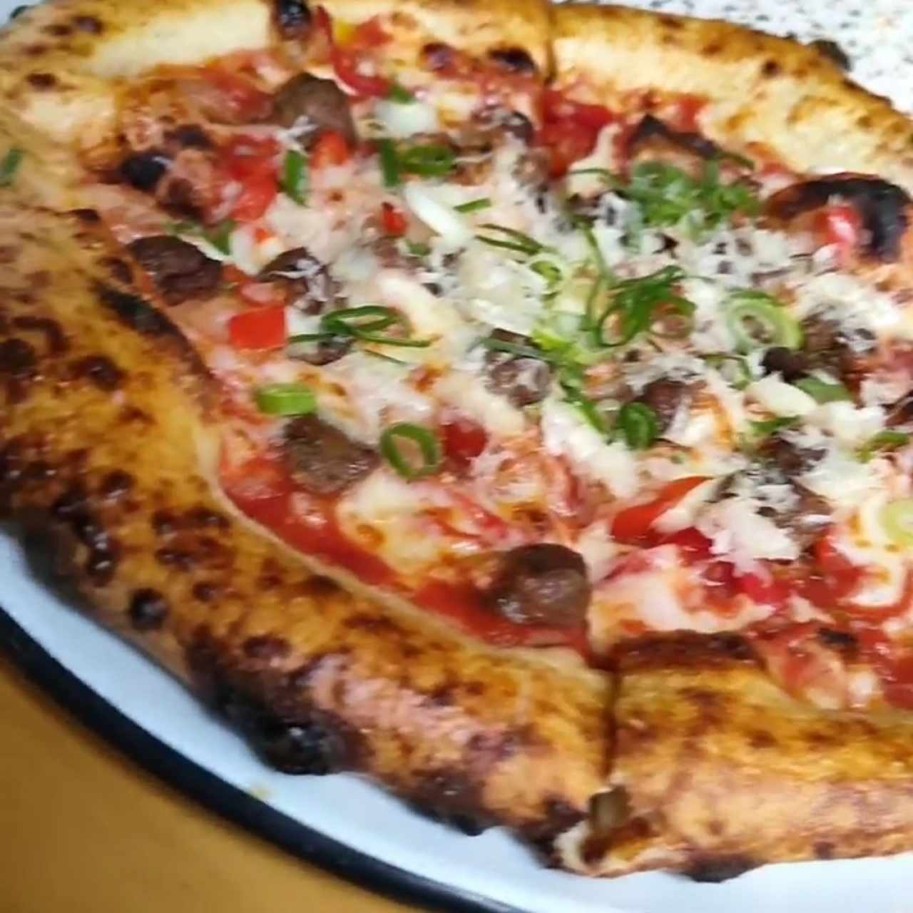 Pizza de salchicha 