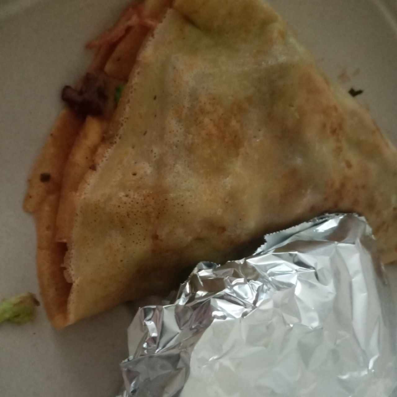 crepa salada y papas al romero