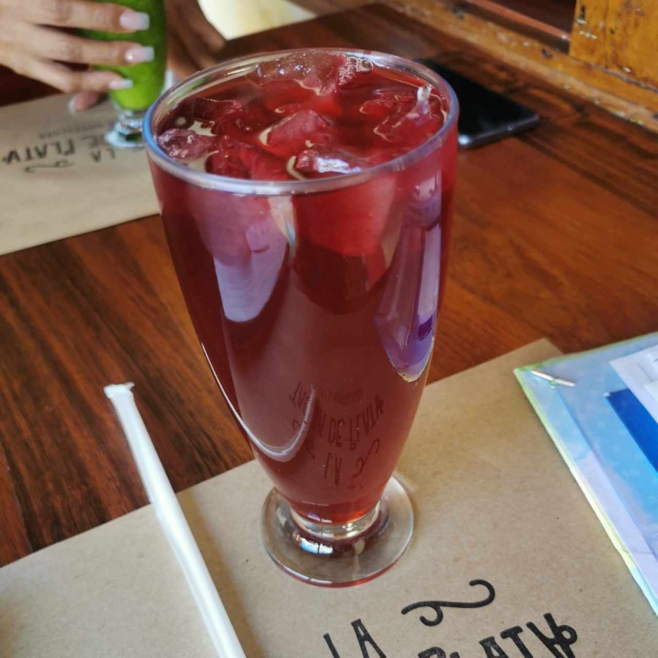 Bebida de fresa 
