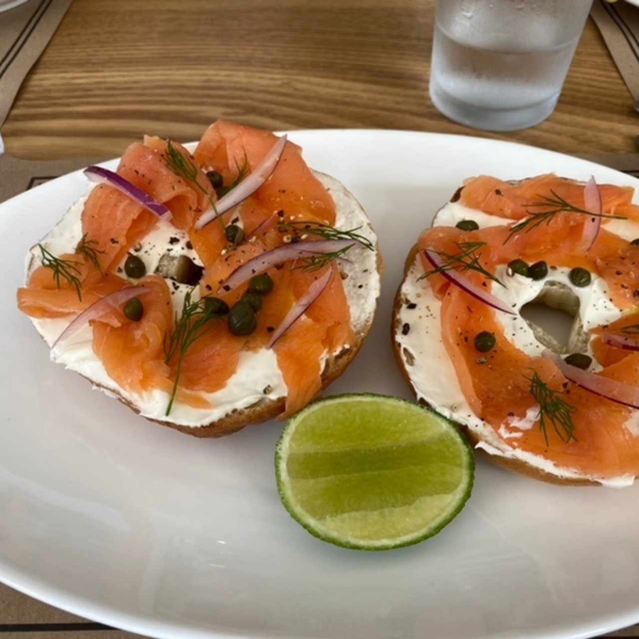 Bagel de salmon