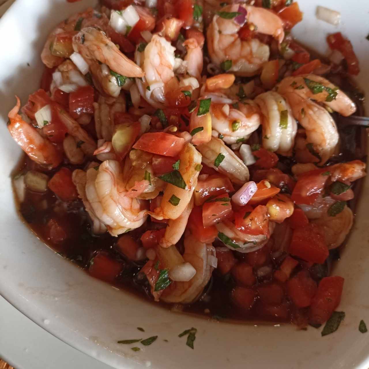 ceviche de camarón