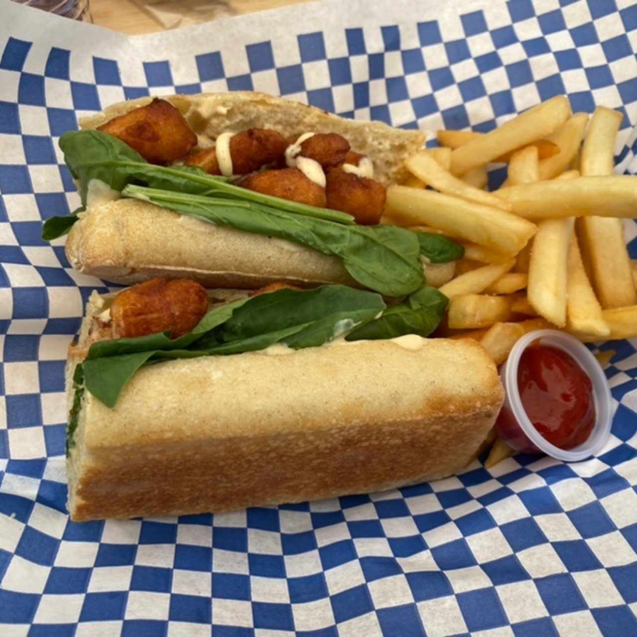 Sandwich de camarones
